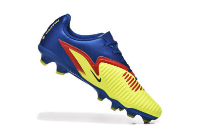 Men's Nike Phantom 6 Elite Low FG Firm Ground Low-Tops Football Boots - Yellow/Blue/Gold