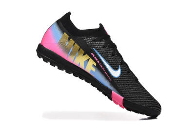 Men's Nike Air Zoom Mercurial Vapor 15 Elite TF Artificial Turf Low-Tops Football Shoes - Black/White/Blue/Pink