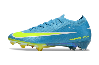Unisex Nike Air Zoom Mercurial Vapor 16 Elite FG Firm Ground Low-Tops Football Boots - Blue/Yellow/White