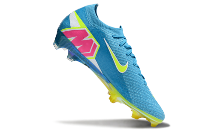 Unisex Nike Air Zoom Mercurial Vapor 16 Elite FG Firm Ground Low-Tops Football Boots - Blue/Yellow/White