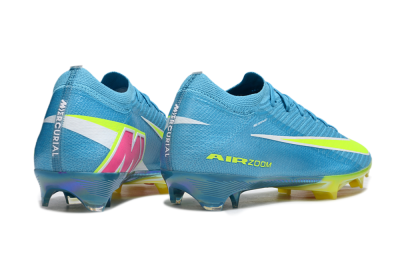 Unisex Nike Air Zoom Mercurial Vapor 16 Elite FG Firm Ground Low-Tops Football Boots - Blue/Yellow/White