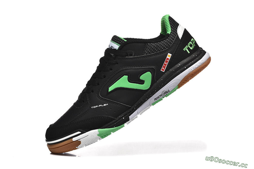 Men's Joma Top Flex IC Indoor & Futsal Low-Tops Football Shoes - Black/Yellow/Red 8