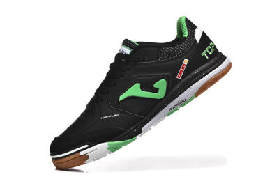 Men's Joma Top Flex IC Indoor & Futsal Low-Tops Football Shoes - Black/Yellow/Red