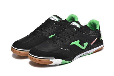 Men's Joma Top Flex IC Indoor & Futsal Low-Tops Football Shoes - Black/Yellow/Red