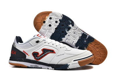 Men's Joma Top Flex IC Indoor & Futsal Low-Tops Football Shoes - White/Red/Black
