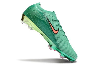 Unisex Nike Air Zoom Mercurial Vapor 15 Elite FG Firm Ground Low-Tops Football Boots - Green/Black/Red