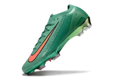 Unisex Nike Air Zoom Mercurial Vapor 15 Elite FG Firm Ground Low-Tops Football Boots - Green/Black/Red