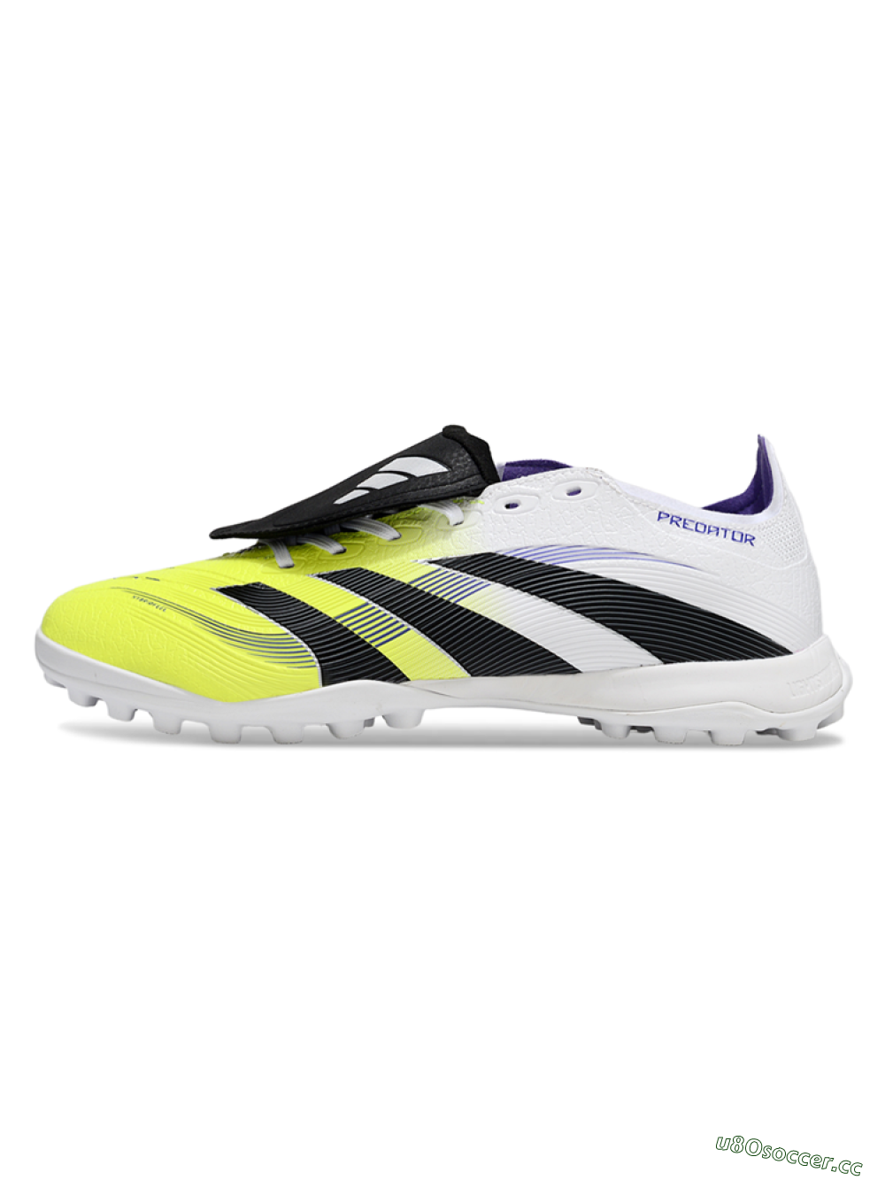 Unisex Adidas Predator 25 Elite Foldover Tongue TF Artificial Turf Low-Tops Football Shoes - Yellow/Black/White 0