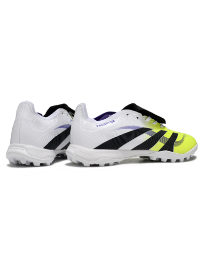 Unisex Adidas Predator 25 Elite Foldover Tongue TF Artificial Turf Low-Tops Football Shoes - Yellow/Black/White