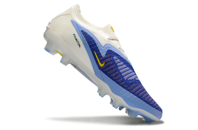 Unisex Nike Phantom 6 Elite Low FG Firm Ground Low-Tops Football Boots - Blue/White/Black