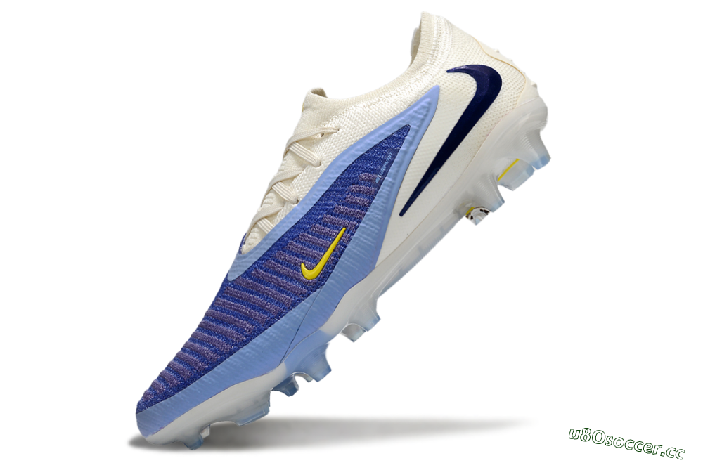 Unisex Nike Phantom 6 Elite Low FG Firm Ground Low-Tops Football Boots - Blue/White/Black 6