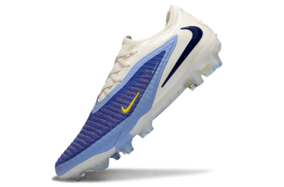 Unisex Nike Phantom 6 Elite Low FG Firm Ground Low-Tops Football Boots - Blue/White/Black