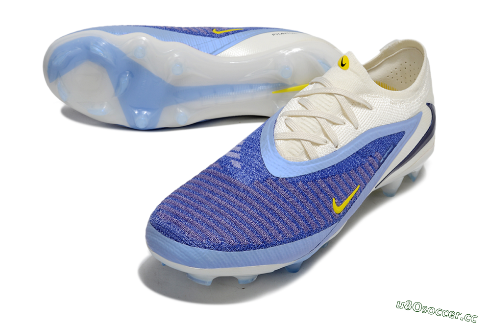 Unisex Nike Phantom 6 Elite Low FG Firm Ground Low-Tops Football Boots - Blue/White/Black 3