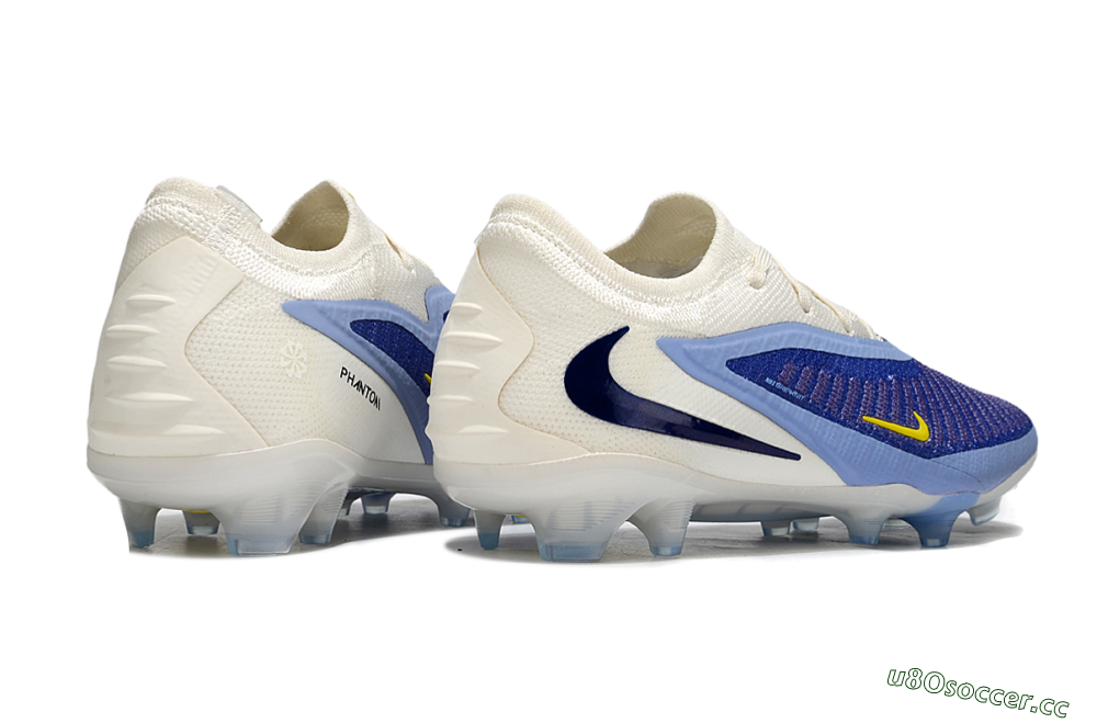 Unisex Nike Phantom 6 Elite Low FG Firm Ground Low-Tops Football Boots - Blue/White/Black 7