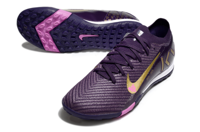 Unisex KM x Nike Air Zoom Mercurial Vapor 16 Elite TF Artificial Turf Low-Tops Football Shoes - Purple/Gold/Pink