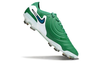 Men's Nike Tiempo Legend 10 Elite FG Firm Ground Low-Tops Football Boots - Green/Blue/White