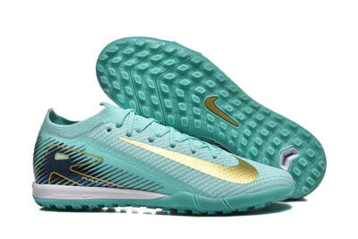 Men's Nike Air Zoom Mercurial Vapor 16 Elite TF Artificial Turf Low-Tops Football Shoes - Jade/Gold/Black