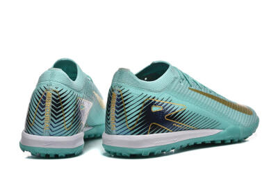 Men's Nike Air Zoom Mercurial Vapor 16 Elite TF Artificial Turf Low-Tops Football Shoes - Jade/Gold/Black