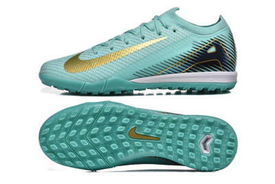 Men's Nike Air Zoom Mercurial Vapor 16 Elite TF Artificial Turf Low-Tops Football Shoes - Jade/Gold/Black