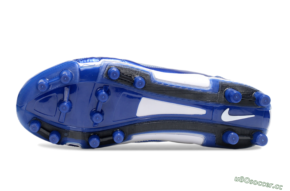 Unisex Nike Air Zoom Total 90 III FG Firm Ground Low-Tops Football Boots - Blue/Silver/White 6