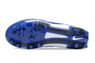 Unisex Nike Air Zoom Total 90 III FG Firm Ground Low-Tops Football Boots - Blue/Silver/White