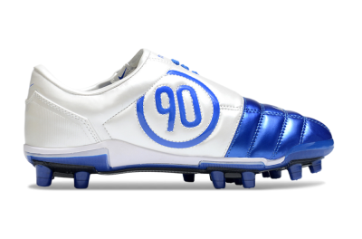 Unisex Nike Air Zoom Total 90 III FG Firm Ground Low-Tops Football Boots - Blue/Silver/White
