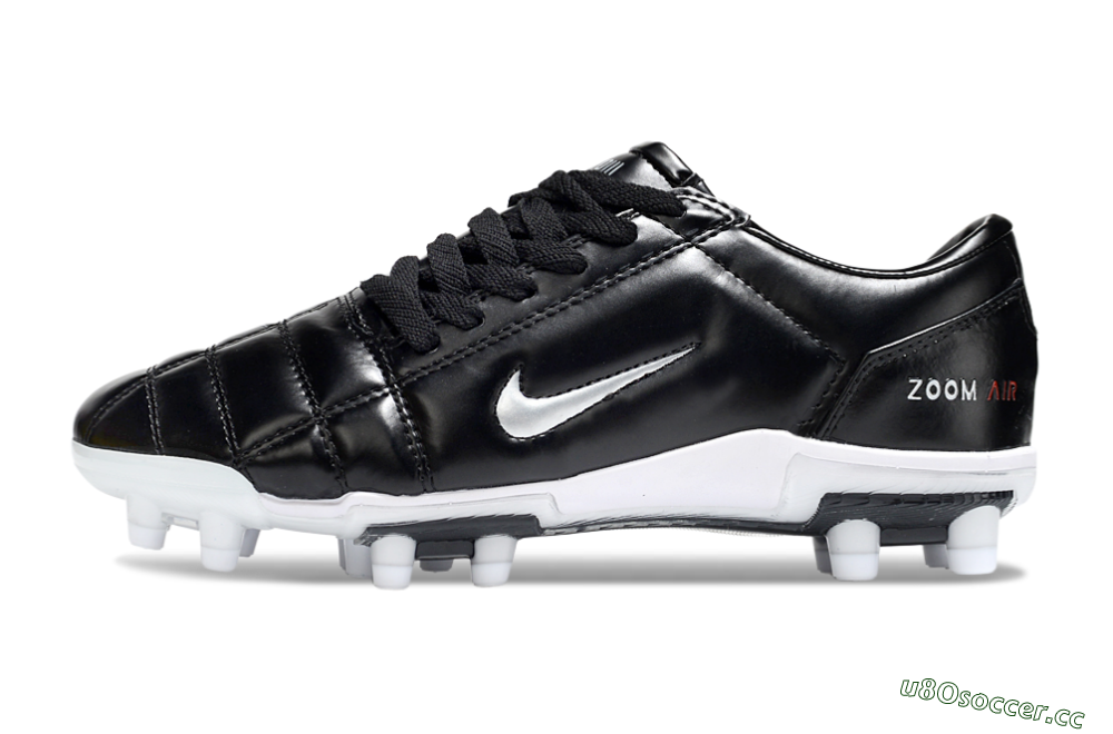 Unisex Nike Air Zoom Total 90 III FG Firm Ground Low-Tops Football Boots - Black/Silver/White 0