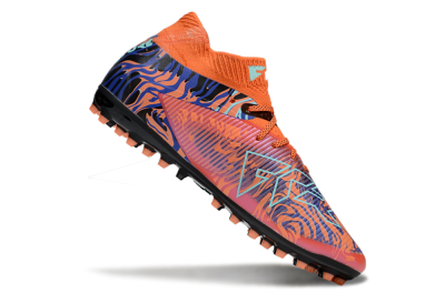 Men's Puma Future 8 Ultimate MG Multi Ground Low-Tops Football Boots - Orange/Pink/Blue
