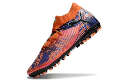 Men's Puma Future 8 Ultimate MG Multi Ground Low-Tops Football Boots - Orange/Pink/Blue