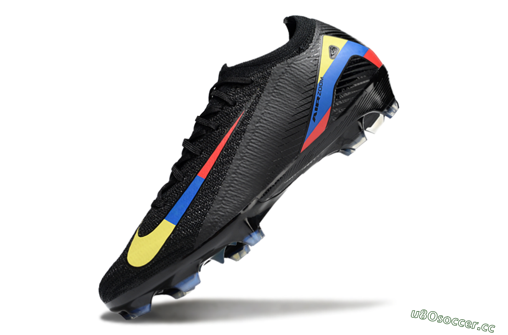 Unisex Nike Air Zoom Mercurial Vapor 16 Elite FG Firm Ground Low-Tops Football Boots - Black/Yellow/Blue/Red 5