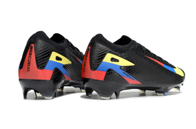 Unisex Nike Air Zoom Mercurial Vapor 16 Elite FG Firm Ground Low-Tops Football Boots - Black/Yellow/Blue/Red