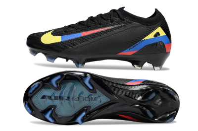Unisex Nike Air Zoom Mercurial Vapor 16 Elite FG Firm Ground Low-Tops Football Boots - Black/Yellow/Blue/Red