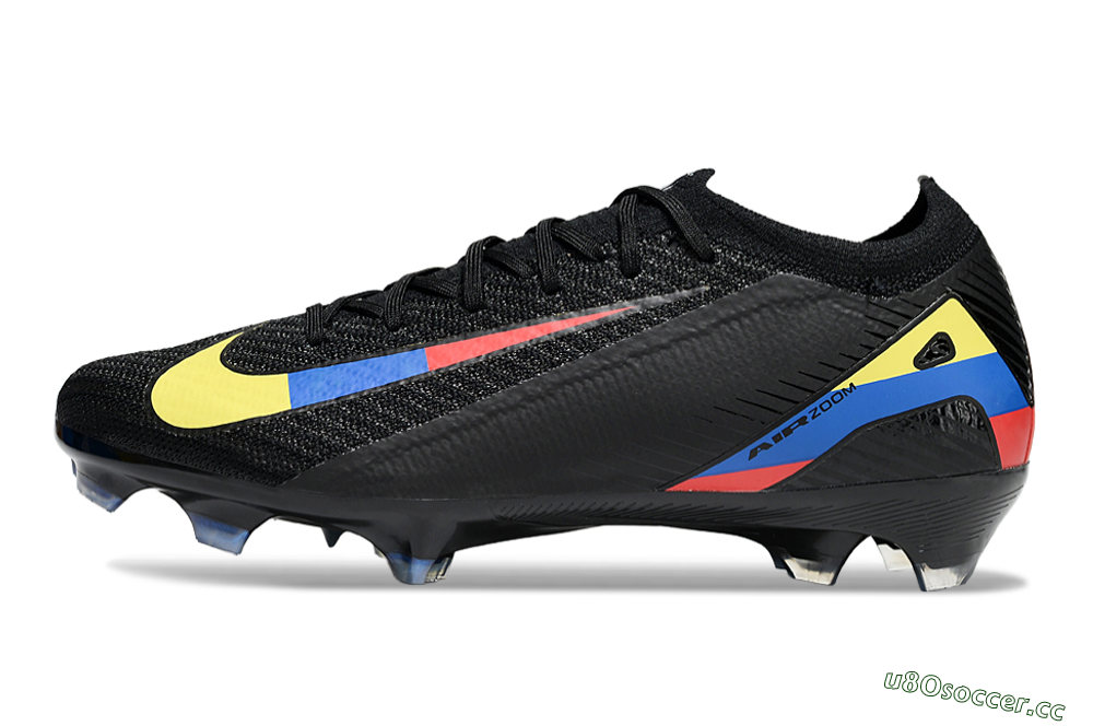 Unisex Nike Air Zoom Mercurial Vapor 16 Elite FG Firm Ground Low-Tops Football Boots - Black/Yellow/Blue/Red 0