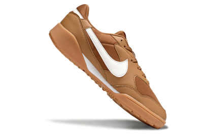 Unisex Nike Terra Manta TF Artificial Turf Low-Tops Football Shoes - Brown/White