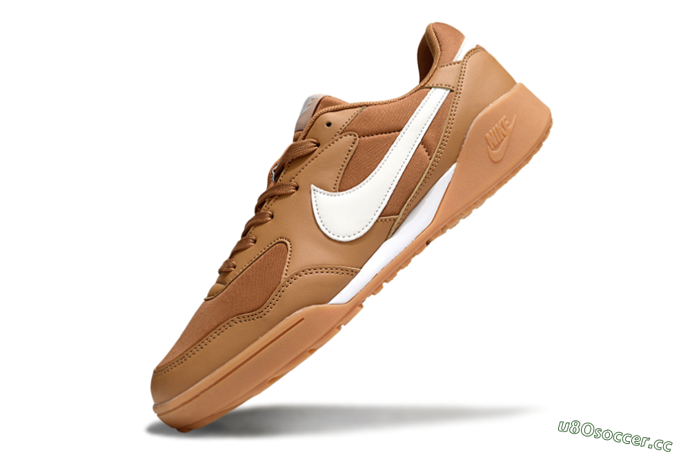 Unisex Nike Terra Manta TF Artificial Turf Low-Tops Football Shoes - Brown/White 5