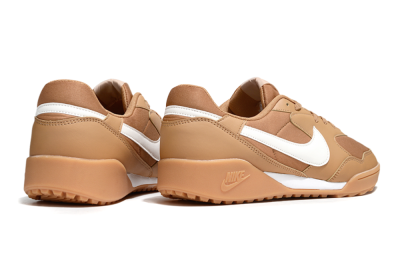 Unisex Nike Terra Manta TF Artificial Turf Low-Tops Football Shoes - Brown/White
