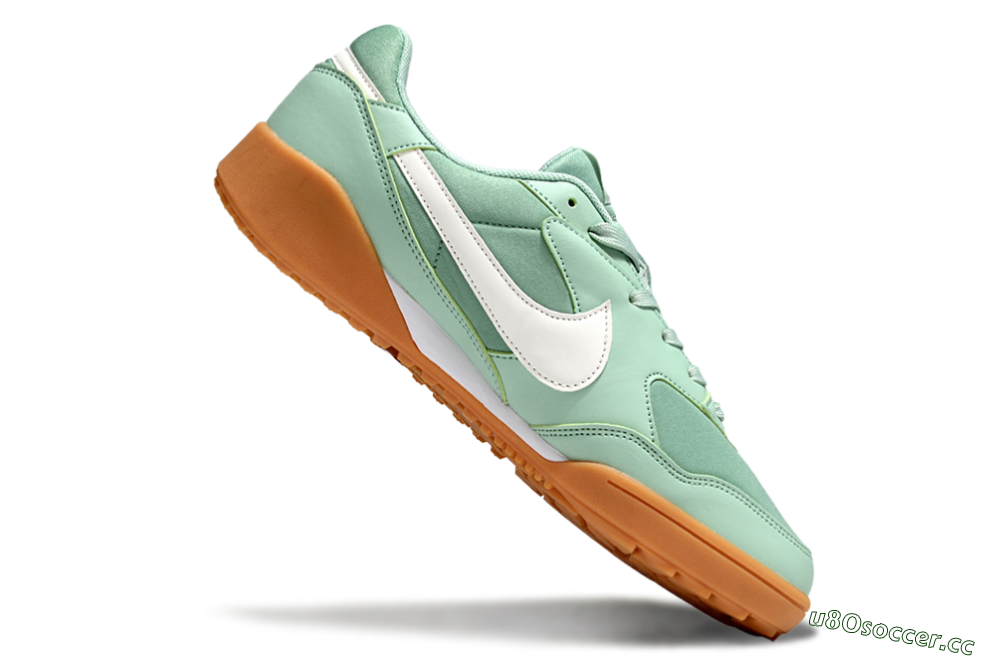 Unisex Nike Terra Manta TF Artificial Turf Low-Tops Football Shoes - Green/White 4