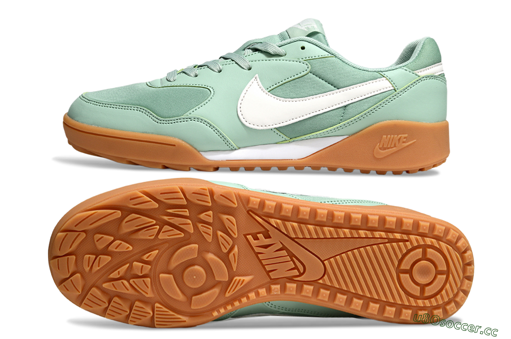Unisex Nike Terra Manta TF Artificial Turf Low-Tops Football Shoes - Green/White 1