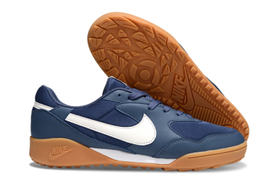 Unisex Nike Terra Manta TF Artificial Turf Low-Tops Football Shoes - Blue/White