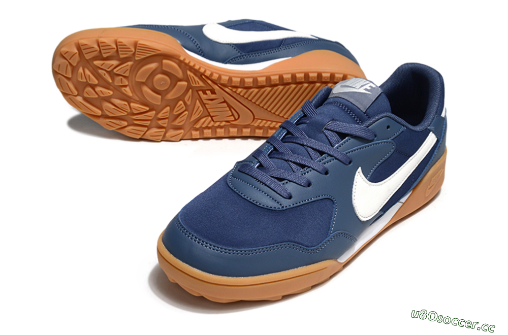 Unisex Nike Terra Manta TF Artificial Turf Low-Tops Football Shoes - Blue/White 3