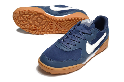 Unisex Nike Terra Manta TF Artificial Turf Low-Tops Football Shoes - Blue/White