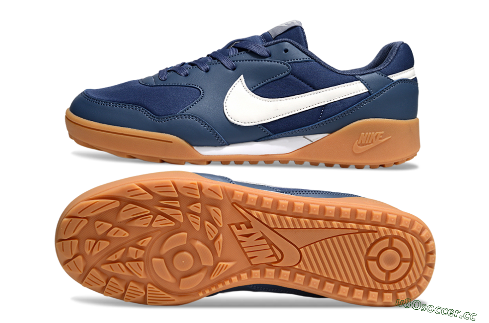 Unisex Nike Terra Manta TF Artificial Turf Low-Tops Football Shoes - Blue/White 1