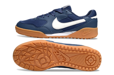 Unisex Nike Terra Manta TF Artificial Turf Low-Tops Football Shoes - Blue/White