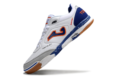 Men's Joma Top Flex IC Indoor & Futsal Low-Tops Football Shoes - White/Blue/Red