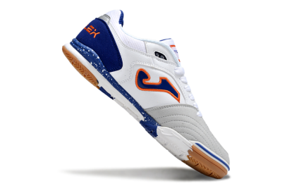Men's Joma Top Flex IC Indoor & Futsal Low-Tops Football Shoes - White/Blue/Red