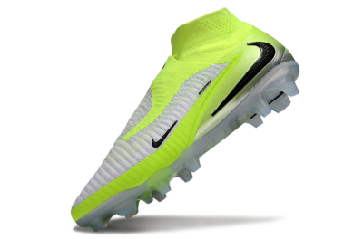 Unisex Nike Phantom 6 Elite High FG Firm Ground High-Tops Football Boots - Yellow/Black/Silver