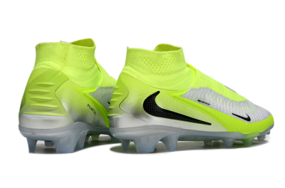 Unisex Nike Phantom 6 Elite High FG Firm Ground High-Tops Football Boots - Yellow/Black/Silver