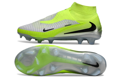 Unisex Nike Phantom 6 Elite High FG Firm Ground High-Tops Football Boots - Yellow/Black/Silver