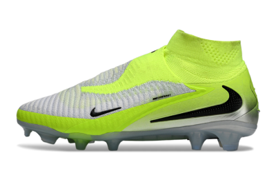 Unisex Nike Phantom 6 Elite High FG Firm Ground High-Tops Football Boots - Yellow/Black/Silver