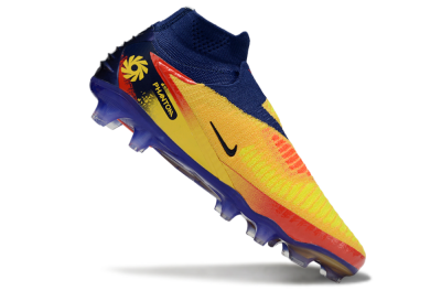 Unisex Nike Phantom 6 Elite High FG Firm Ground High-Tops Football Boots - Yellow/Red/Blue/Gold